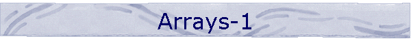 Arrays-1